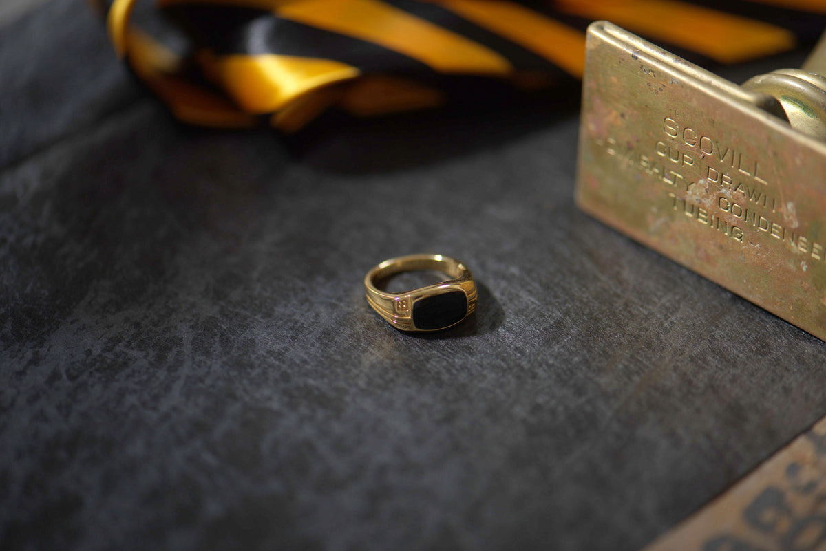 Signature Gold Ring - worn view 2