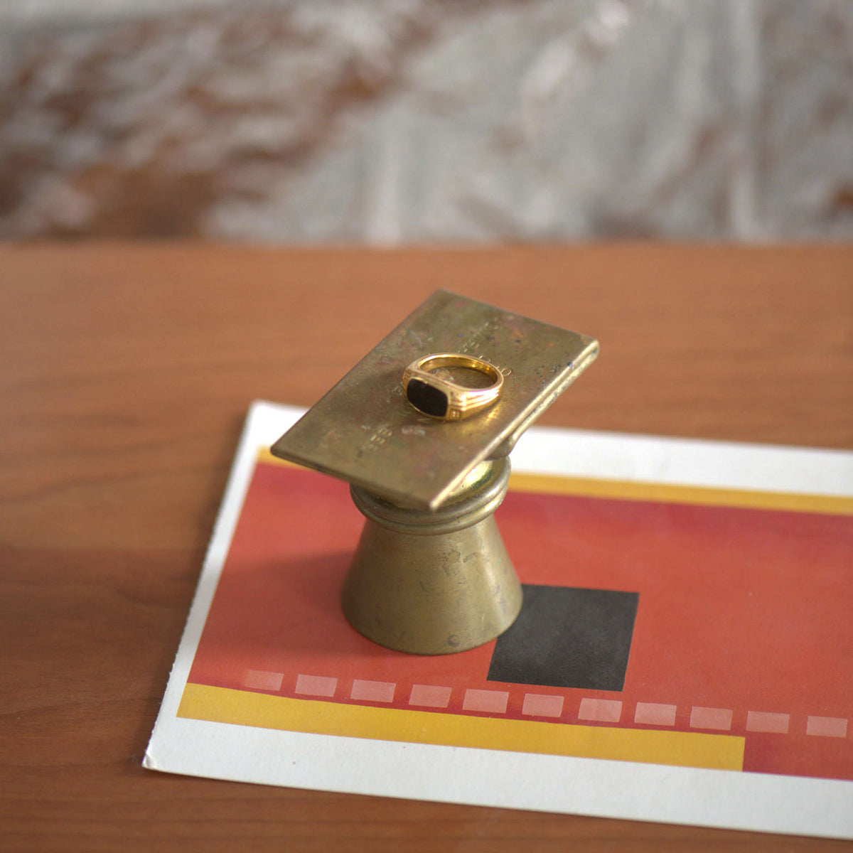Signature Gold Ring - worn view 4