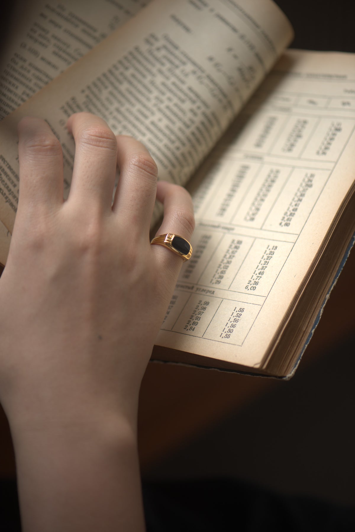 Signature Gold Ring - worn view 6
