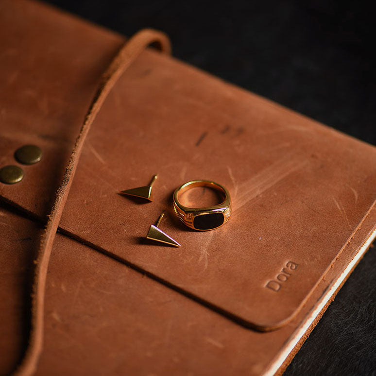 Signature Gold Ring - worn view 8