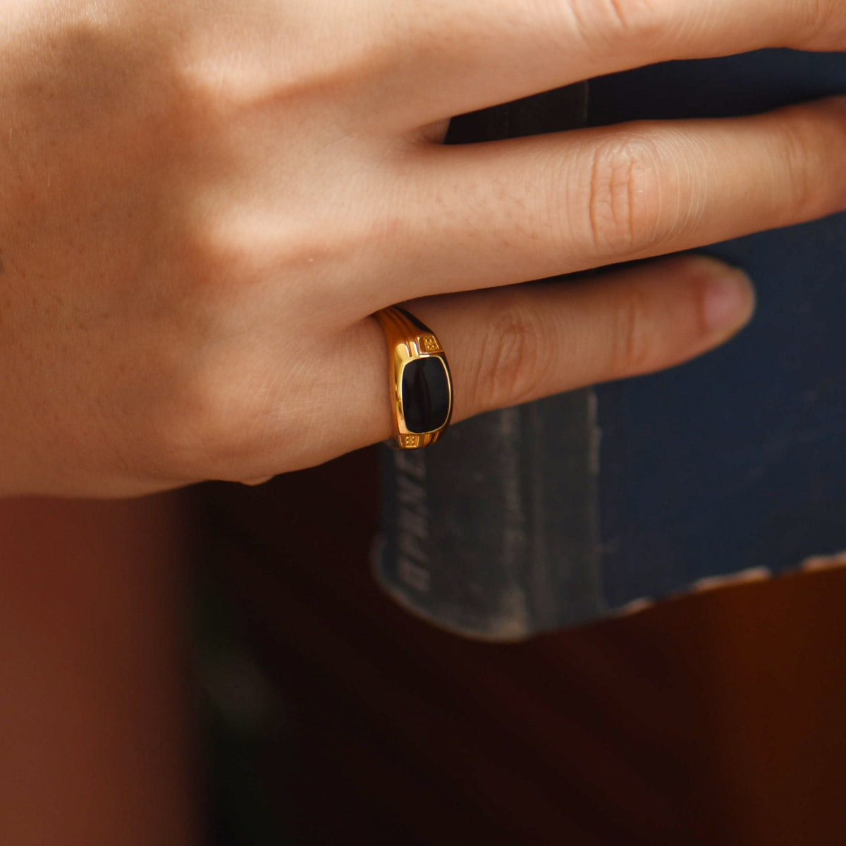 Signature Gold Ring - lifestyle view 1